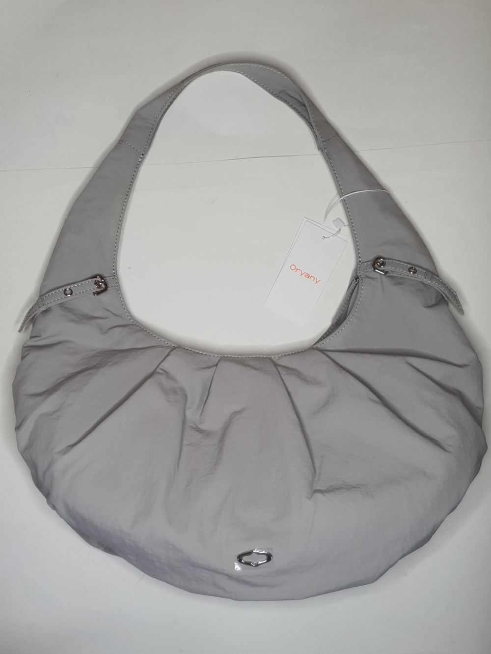 orYANY Light Gray Crescent Shoulder Bag NWT + FREE GIFT